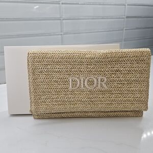 Dior Raffia Pouch